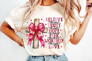 Jesus Valentine Coquette Bow